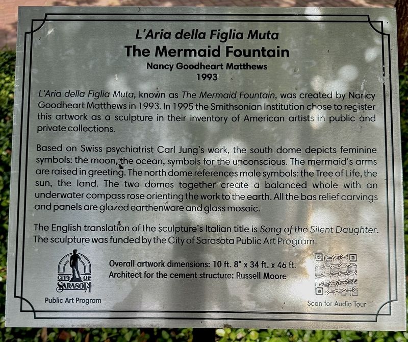 The Mermaid Fountain Marker. Click for full size. The Mermaid Fountain Marker image. Click for full size.