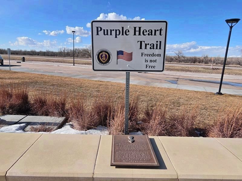 Purple Heart Trail Marker. Click for full size. Purple Heart Trail Marker image. Click for full size.