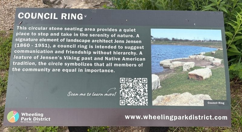 Council Ring Marker. Click for full size. Council Ring Marker image. Click for full size.