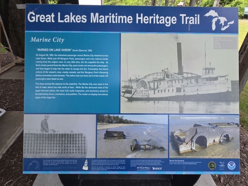 Marine City Marker image. Click for full size.
