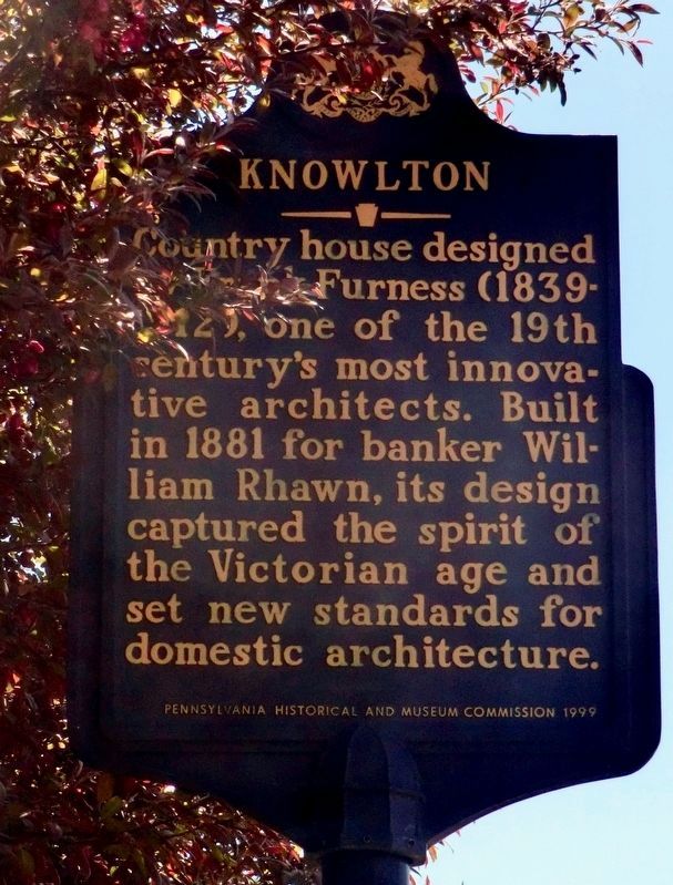 Knowlton Marker. Click for full size. Knowlton Marker image. Click for full size.