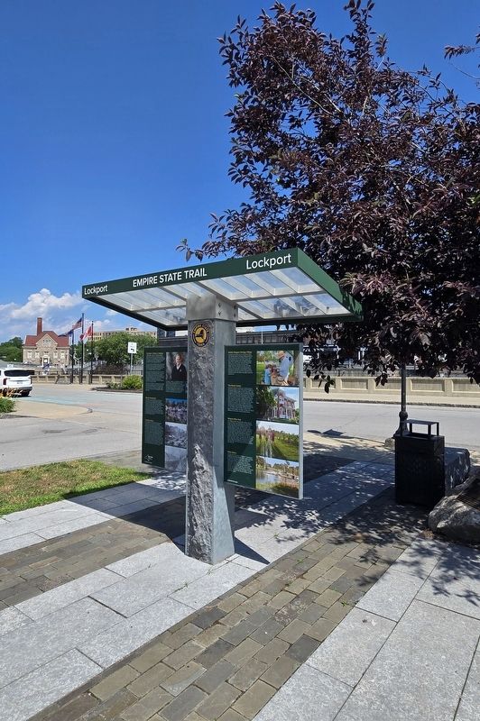The Ralph C. Wilson, Jr. Gateway Marker. Click for full size. The Ralph C. Wilson, Jr. Gateway Marker image. Click for full size.