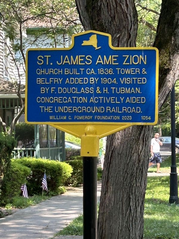 St. James AME Zion Marker. Click for full size. St. James AME Zion Marker image. Click for full size.
