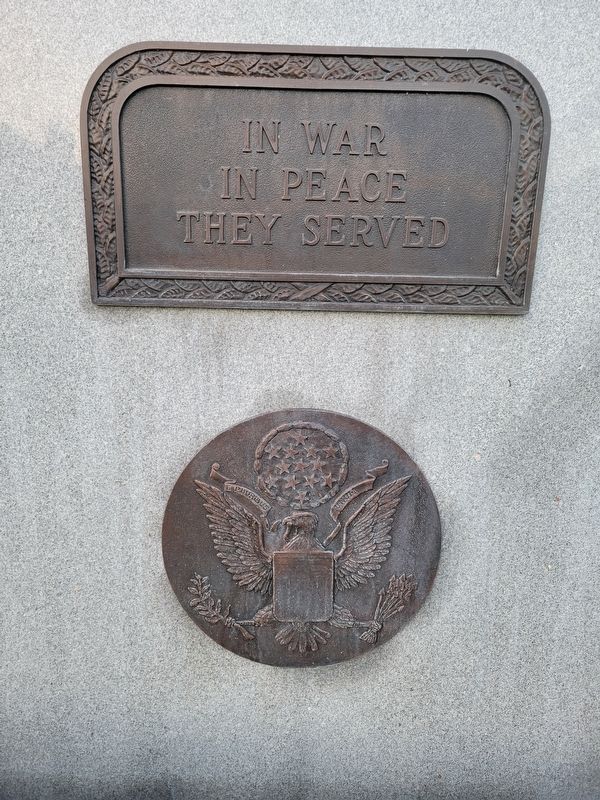 WWI Memorial Marker, Side One. Click for full size. WWI Memorial Marker, Side One image. Click for full size.