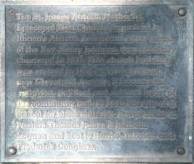 St. James AME Zion Church Marker. Click for full size. St. James AME Zion Church Marker image. Click for full size.