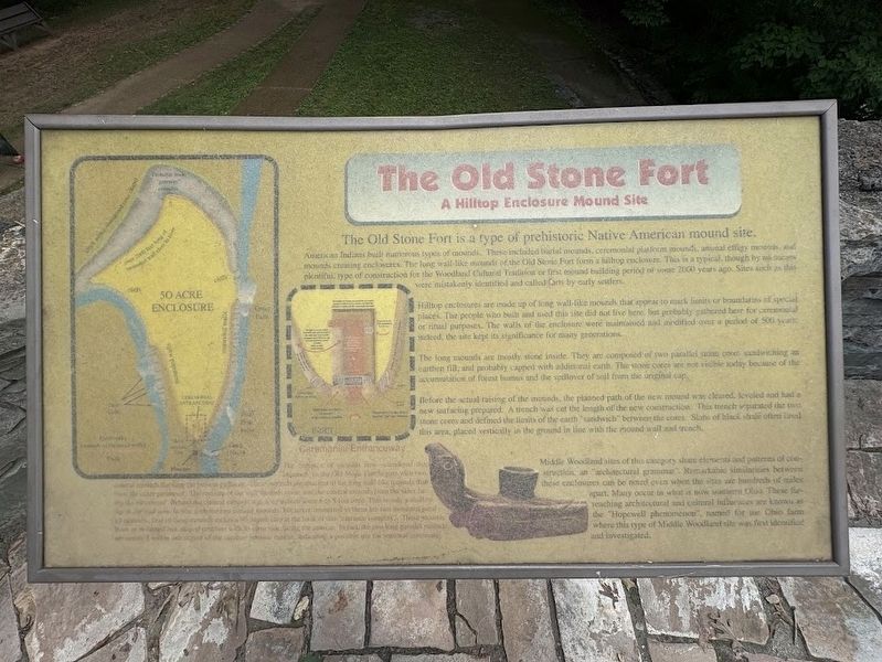 The Old Stone Fort Marker. Click for full size. The Old Stone Fort Marker image. Click for full size.
