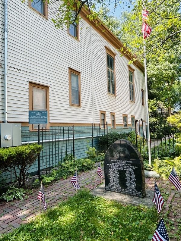 St. James African Methodist Episcopal Zion Church Marker. Click for full size. St. James African Methodist Episcopal Zion Church Marker image. Click for full size.