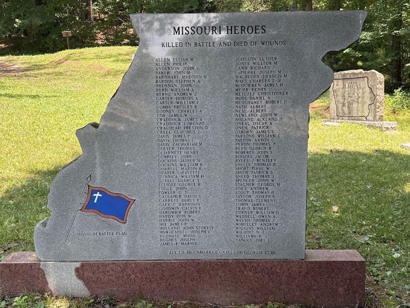 Missouri Marker. Click for full size. Missouri Marker image. Click for full size.