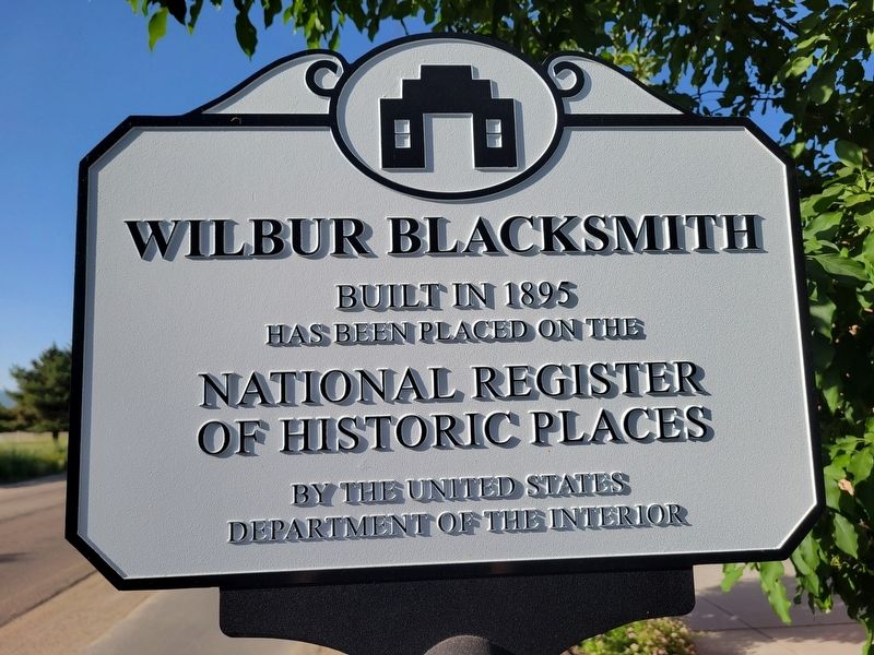 Wilbur Blacksmith Marker image. Click for full size.