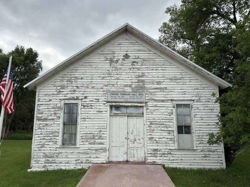 Esmond Township Hall image. Click for full size.