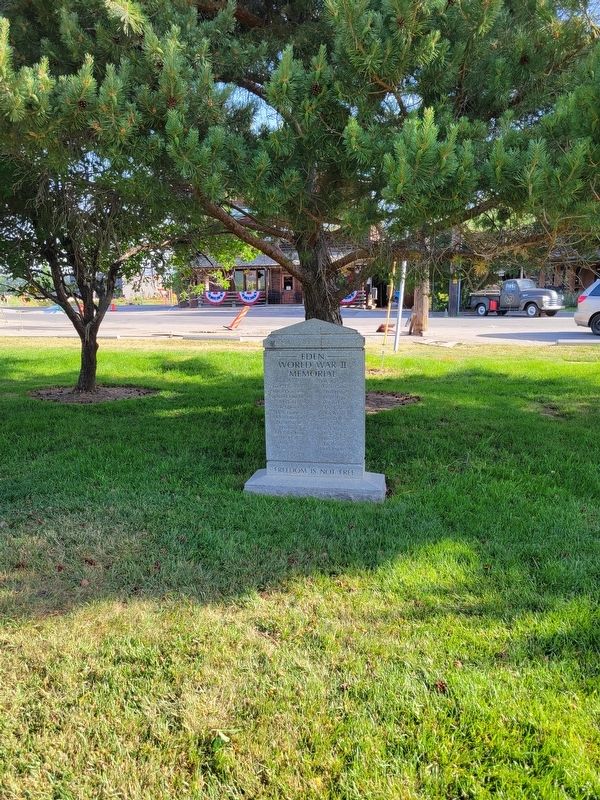 Eden World War II Memorial image. Click for full size.