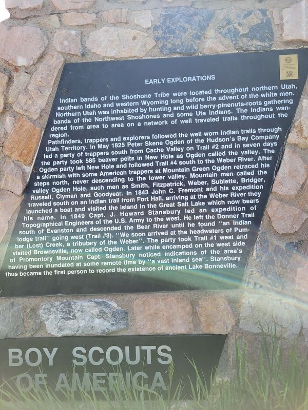 Indian Trails Monument Marker, Panel 2 image. Click for full size.