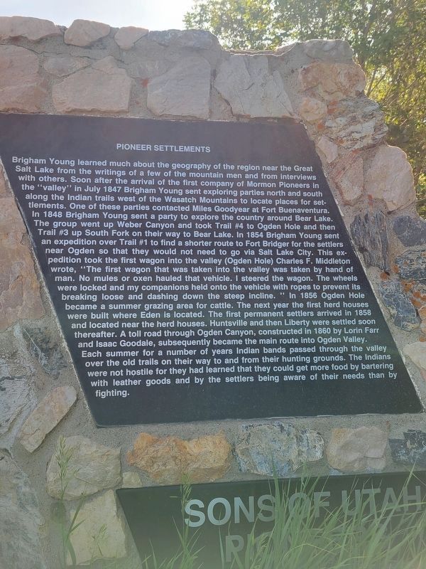 Indian Trails Monument Marker, Panel 3 image. Click for full size.