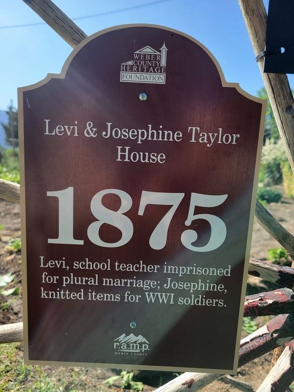 Levi & Josephine Taylor House Marker image. Click for full size.