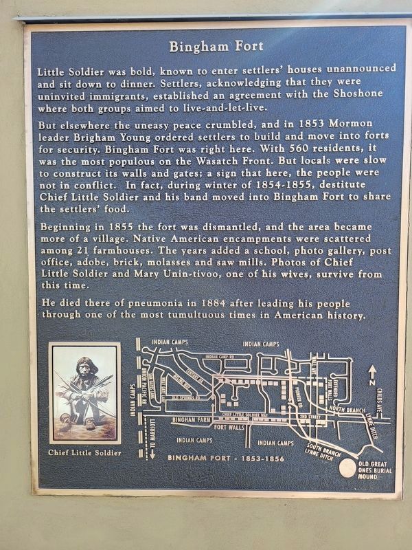 Bingham Fort Marker image. Click for full size.