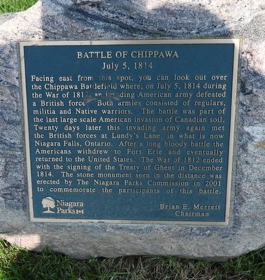 Battle Of Chippawa July 5, 1814 - Marker. Click for full size. Battle Of Chippawa July 5, 1814 - Marker image. Click for full size.