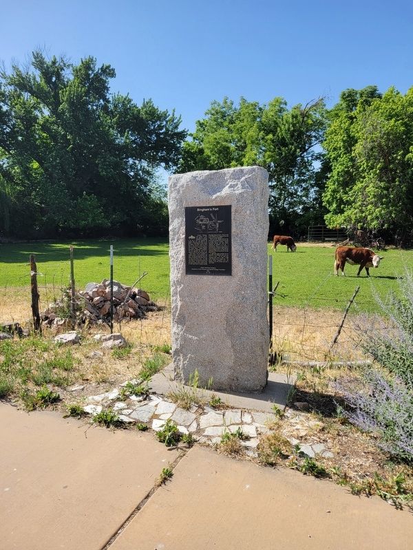 Bingham's Fort Marker image. Click for full size.