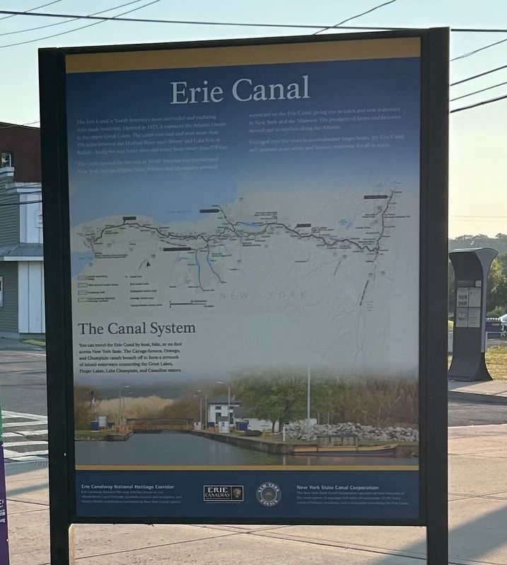 The Erie Canal in Amsterdam Marker image. Click for full size.