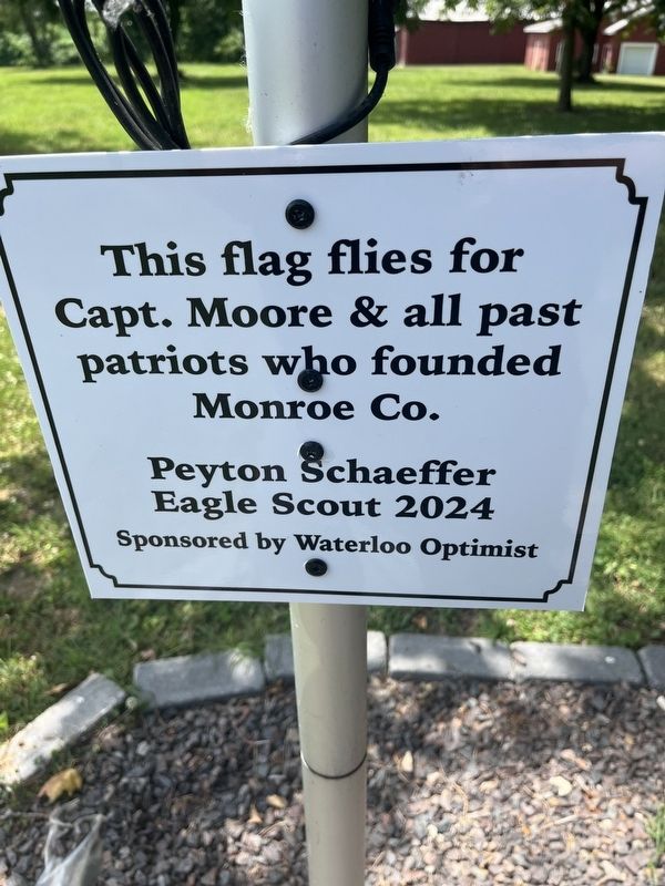 This Flag Flies for Capt. Moore Marker image. Click for full size.