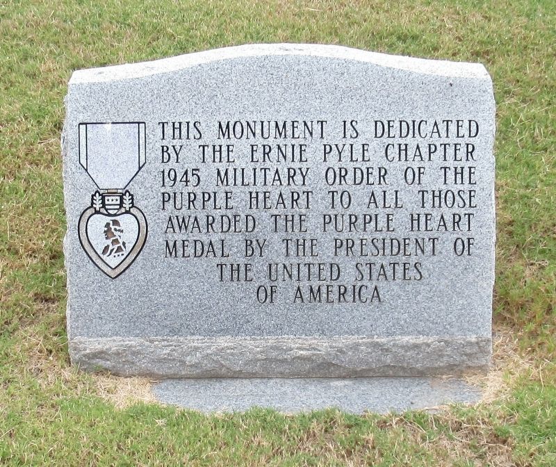 Purple Heart Monument Marker. Click for full size. Purple Heart Monument Marker image. Click for full size.
