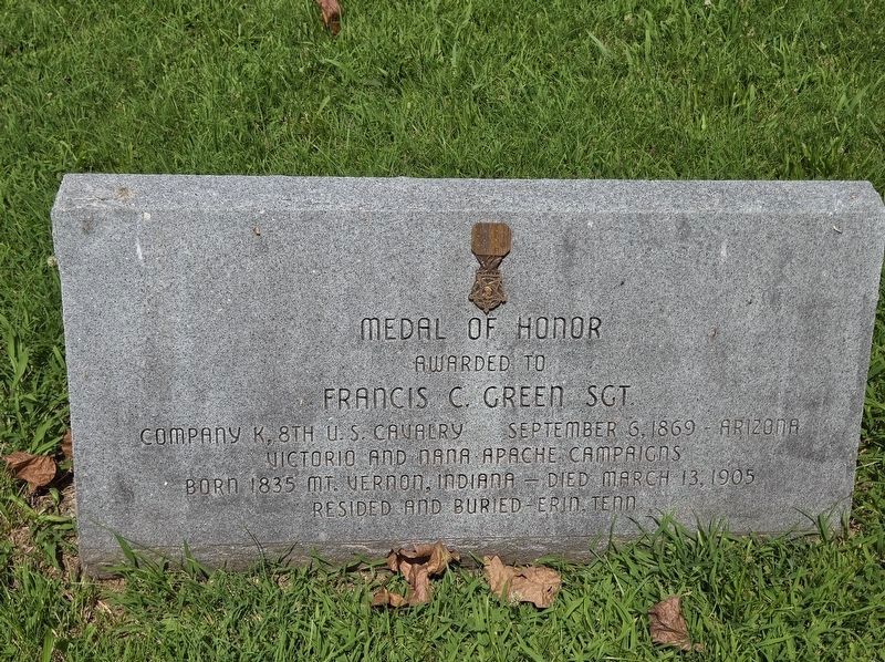 Francis C. Green Sgt. Marker. Click for full size. Francis C. Green Sgt. Marker image. Click for full size.