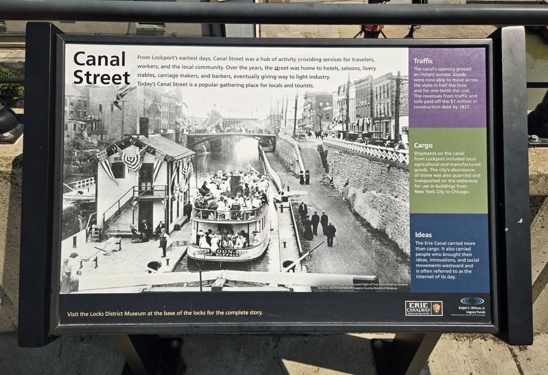 Canal Street Marker. Click for full size. Canal Street Marker image. Click for full size.