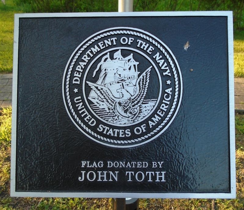 Veterans Memorial Park Navy Flag Marker image. Click for full size.