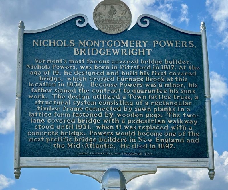Nichols Montgomery Powers, Bridgewright side of marker. Click for full size. Nichols Montgomery Powers, Bridgewright side of marker image. Click for full size.