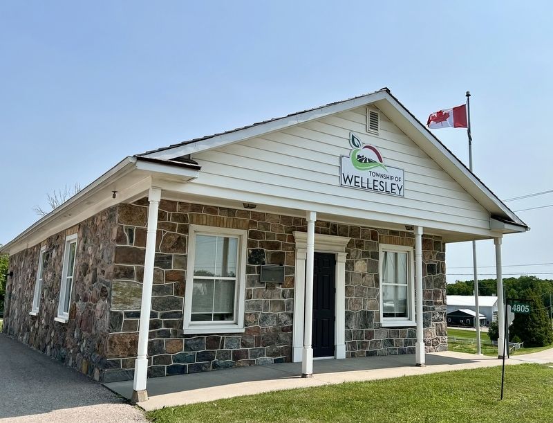 Wellesley Township Hall Marker. Click for full size. Wellesley Township Hall Marker image. Click for full size.