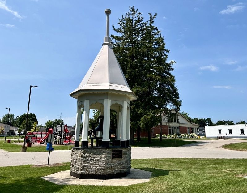 Milverton Public School preserved tower and bell. Click for full size. Milverton Public School preserved tower and bell image. Click for full size.