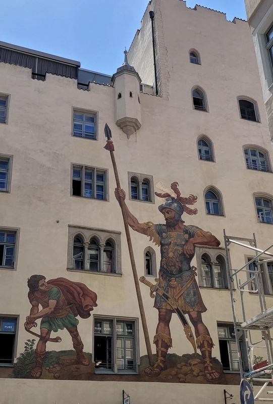David and Goliath artwork. Click for full size. David and Goliath artwork image. Click for full size.