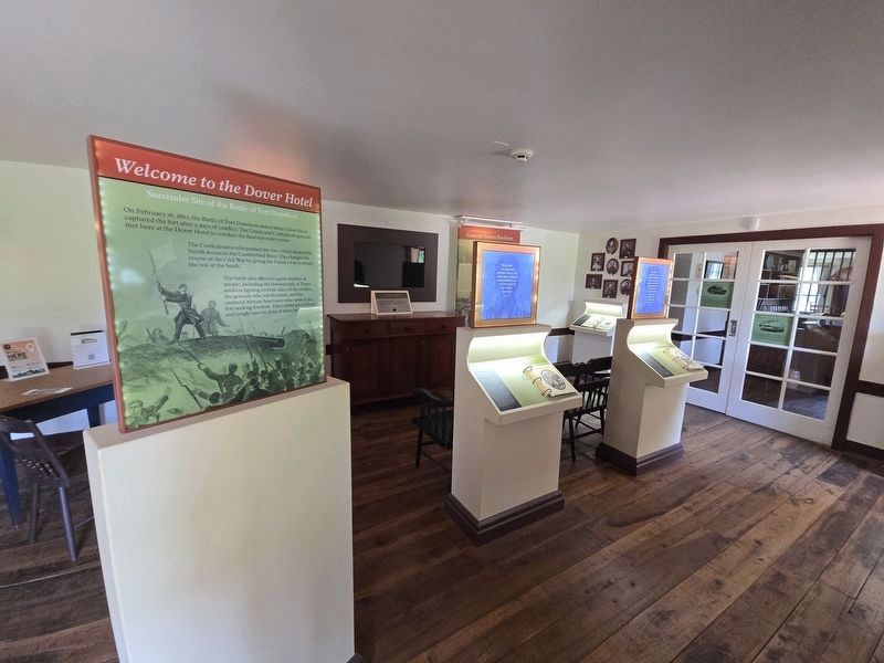 Dover Hotel interior: A display of the surrender that took place and ensuing events. Click for full size. Dover Hotel interior: A display of the surrender that took place and ensuing events image. Click for full size.