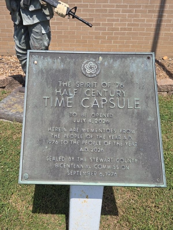 The Spirit of '76 Half Century Time Capsule Marker. Click for full size. The Spirit of '76 Half Century Time Capsule Marker image. Click for full size.