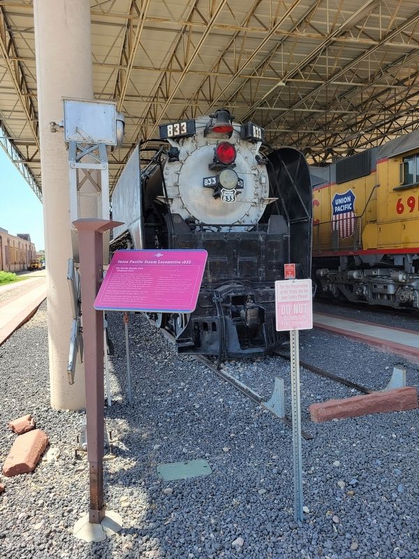 Union Pacific Steam Locomotive Marker image. Click for full size.