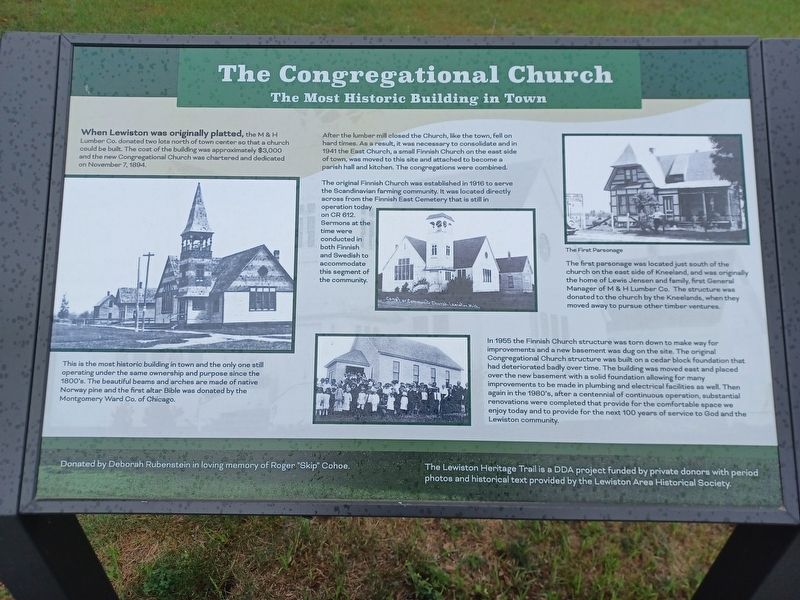 The Congregational Church Marker. Click for full size. The Congregational Church Marker image. Click for full size.