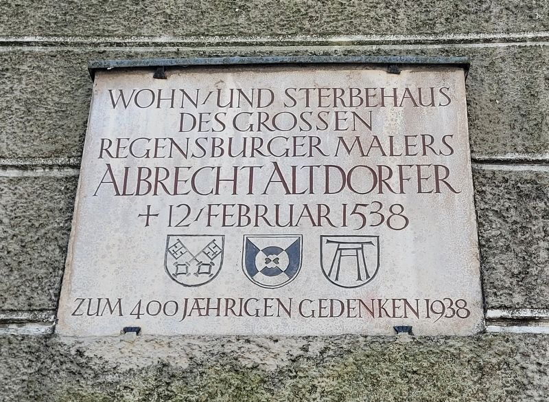 Albrecht Altdorfer Marker. Click for full size. Albrecht Altdorfer Marker image. Click for full size.