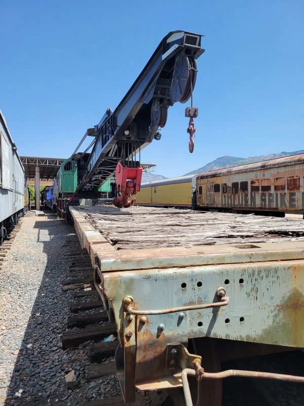 Union Pacific Wrecking Derrick #X-250 image. Click for full size.