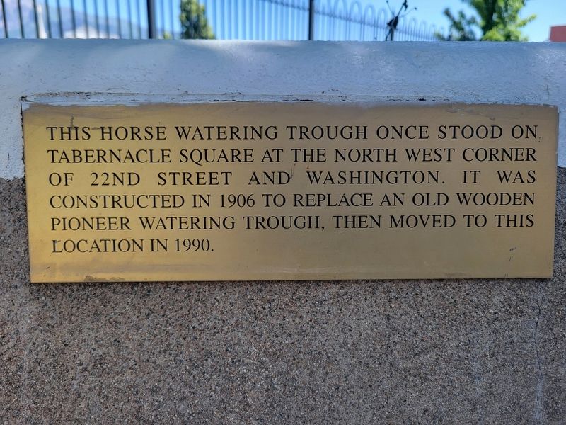 Horse Watering Trough Marker. Click for full size. Horse Watering Trough Marker image. Click for full size.