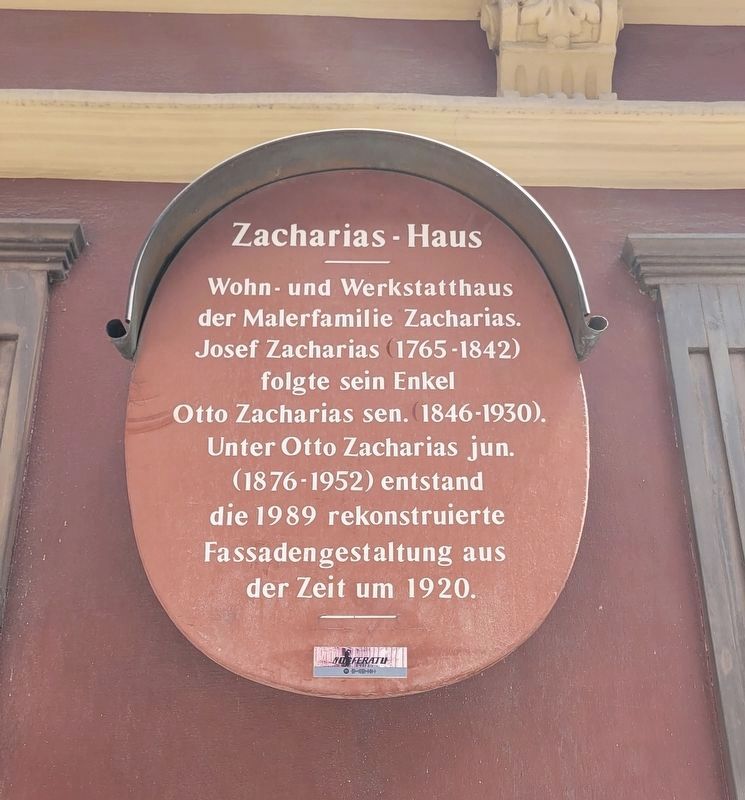 Zacharias - Haus / Zacharias House Marker. Click for full size. Zacharias - Haus / Zacharias House Marker image. Click for full size.