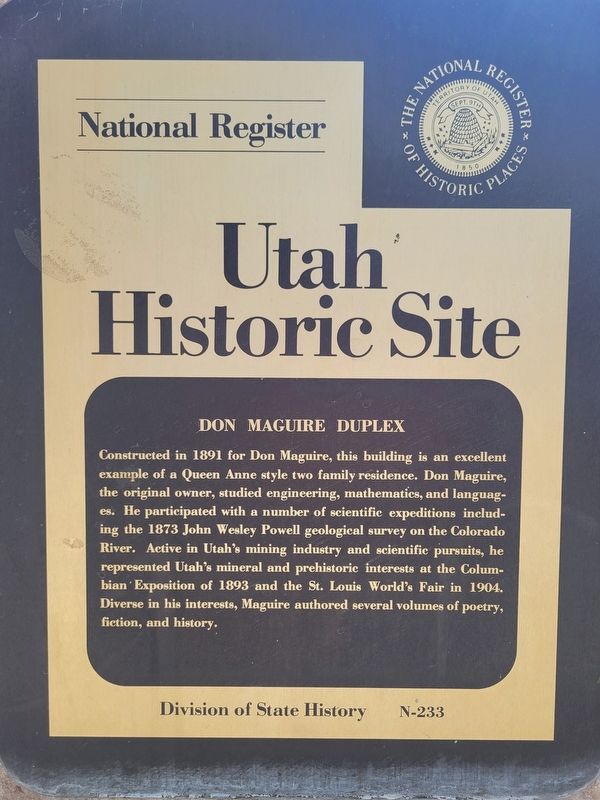 Don Maguire Duplex Marker. Click for full size. Don Maguire Duplex Marker image. Click for full size.