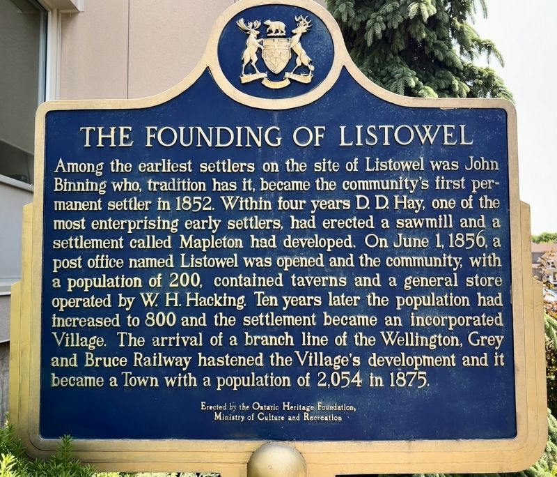 The Founding of Listowel Marker image. Click for full size.