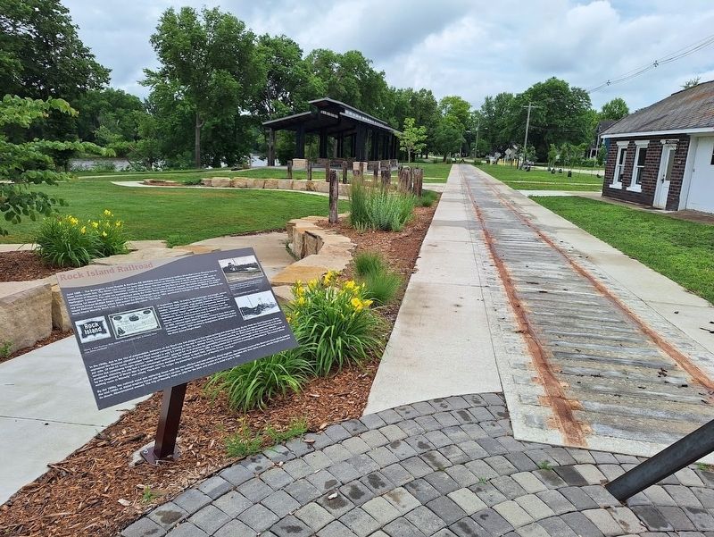Rock Island Railroad Marker image. Click for full size.