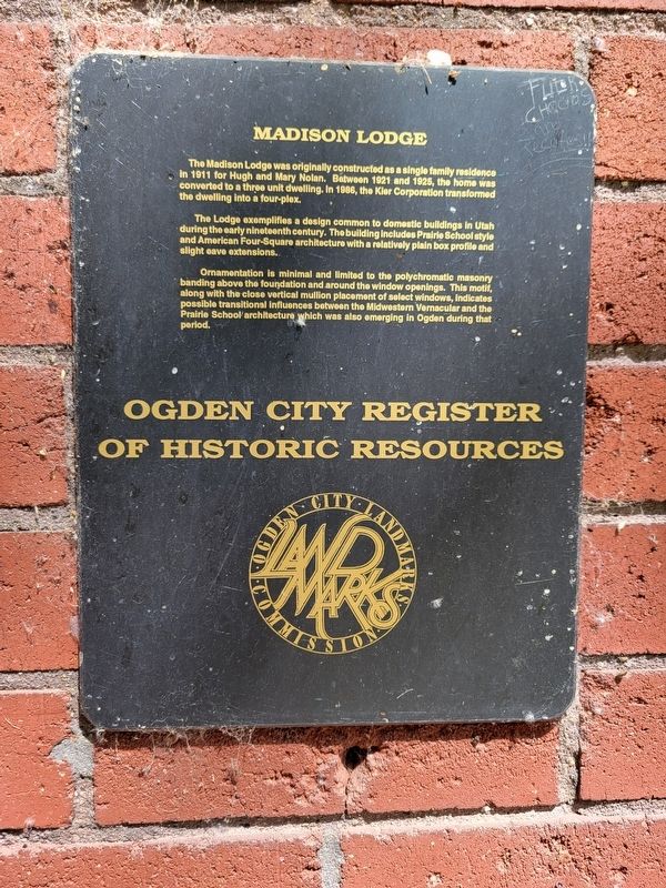 Madison Lodge Marker. Click for full size. Madison Lodge Marker image. Click for full size.