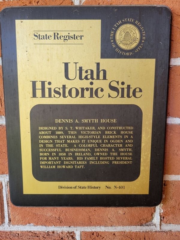 Dennis A. Smyth House Marker image. Click for full size.