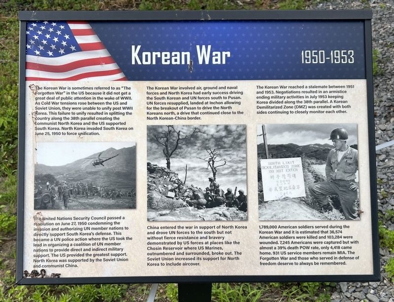 Korean War Marker image. Click for full size.