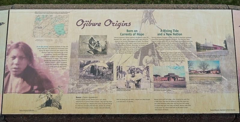 Ojibwe Origins Marker. Click for full size. Ojibwe Origins Marker image. Click for full size.