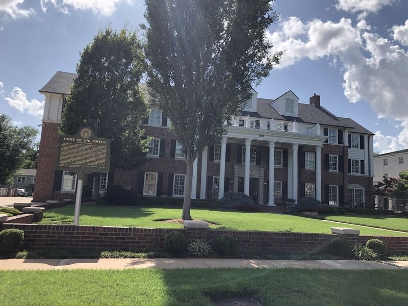 Home of Chi Omega Marker. Click for full size. Home of Chi Omega Marker image. Click for full size.