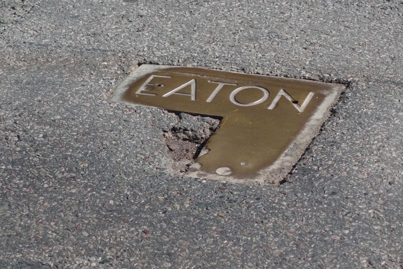 Brass plate for Nathaniel Eaton House. Click for full size. Brass plate for Nathaniel Eaton House image. Click for full size.