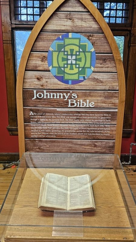 The Johnny Appleseed Museum image. Click for full size.