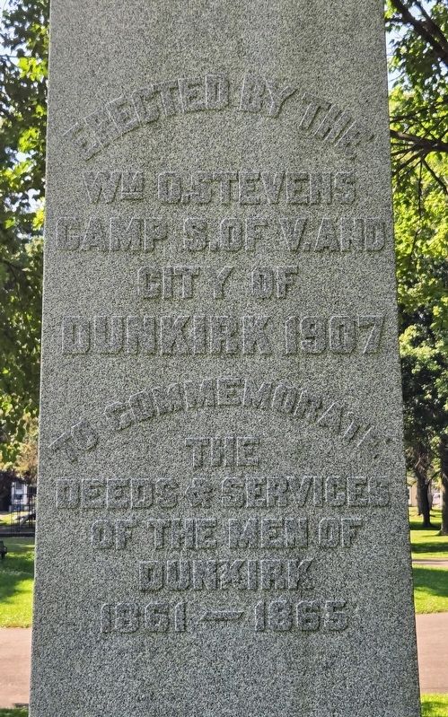 Dunkirk Civil War Memorial image. Click for full size.